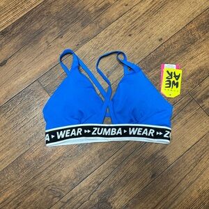 Zumba Fitness Vibrant Blue Sports Bra